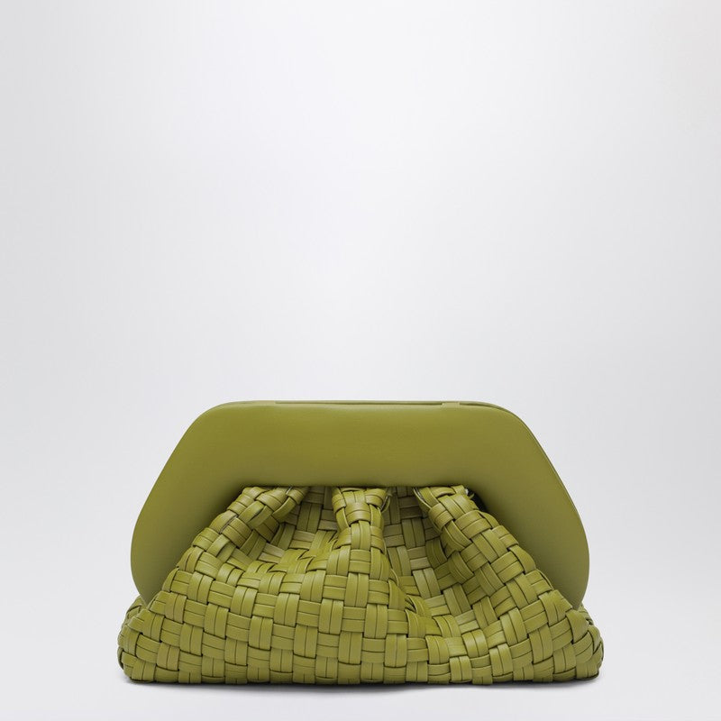 Themoire テモイレキウイ色の編み編みクラッチティア - Image 3