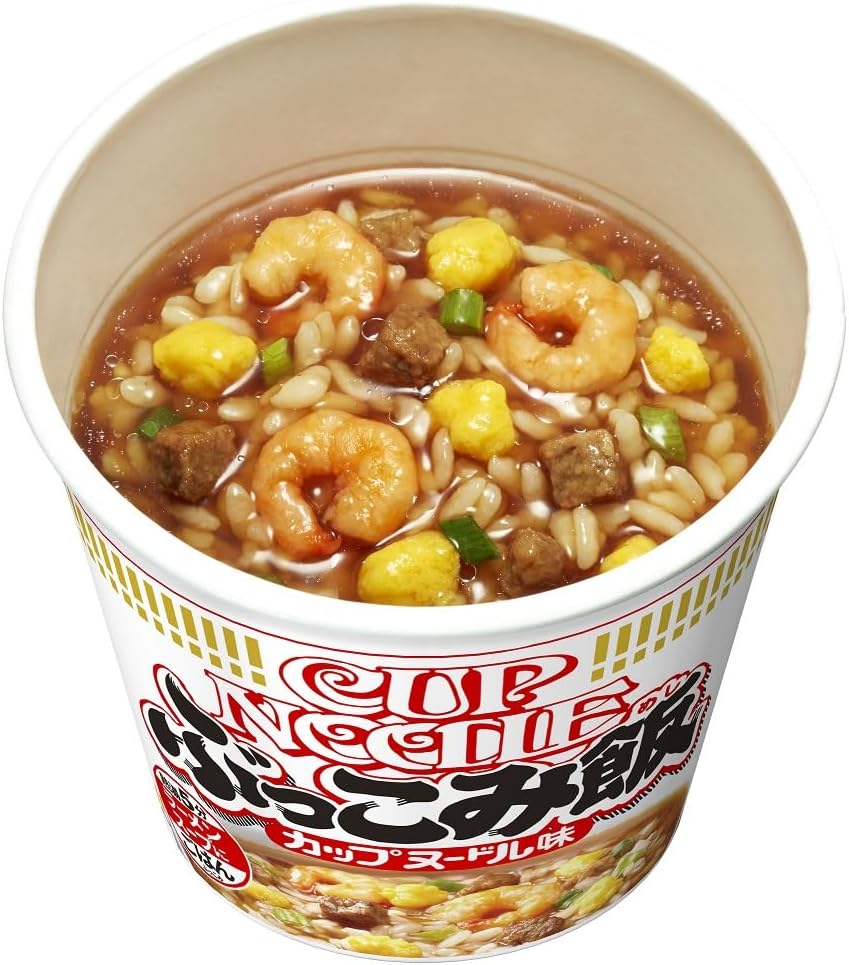 Cup Noodle, Bukkomi Rice, Nissin Foods Instant Rice, 3.2 oz (90 g) x 6 Packs