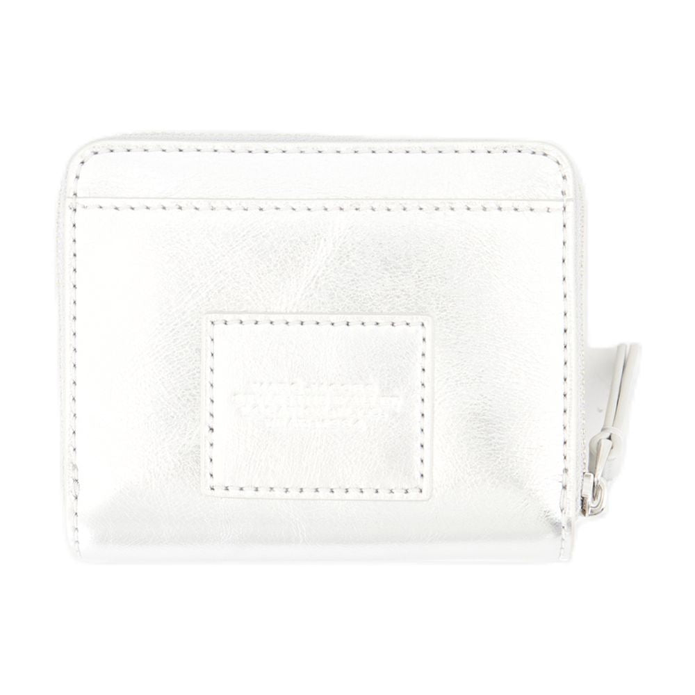 Marc ミニコンパクトウォレットマークジェイコブスレザーシルバー - Image 3