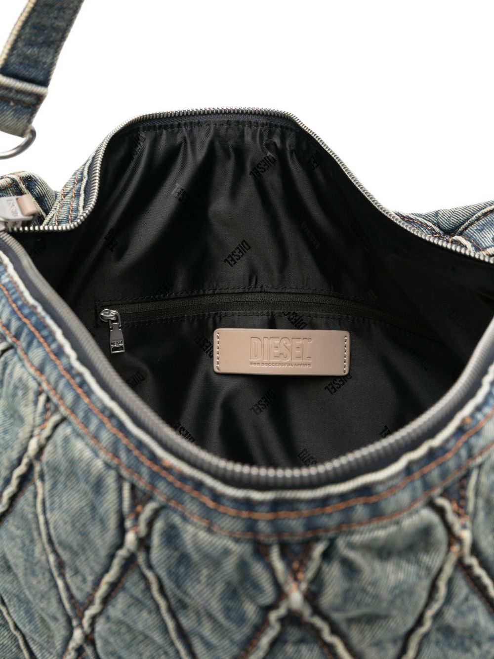 Diesel ディーゼルチャームデニムショルダーバッグ - Image 3