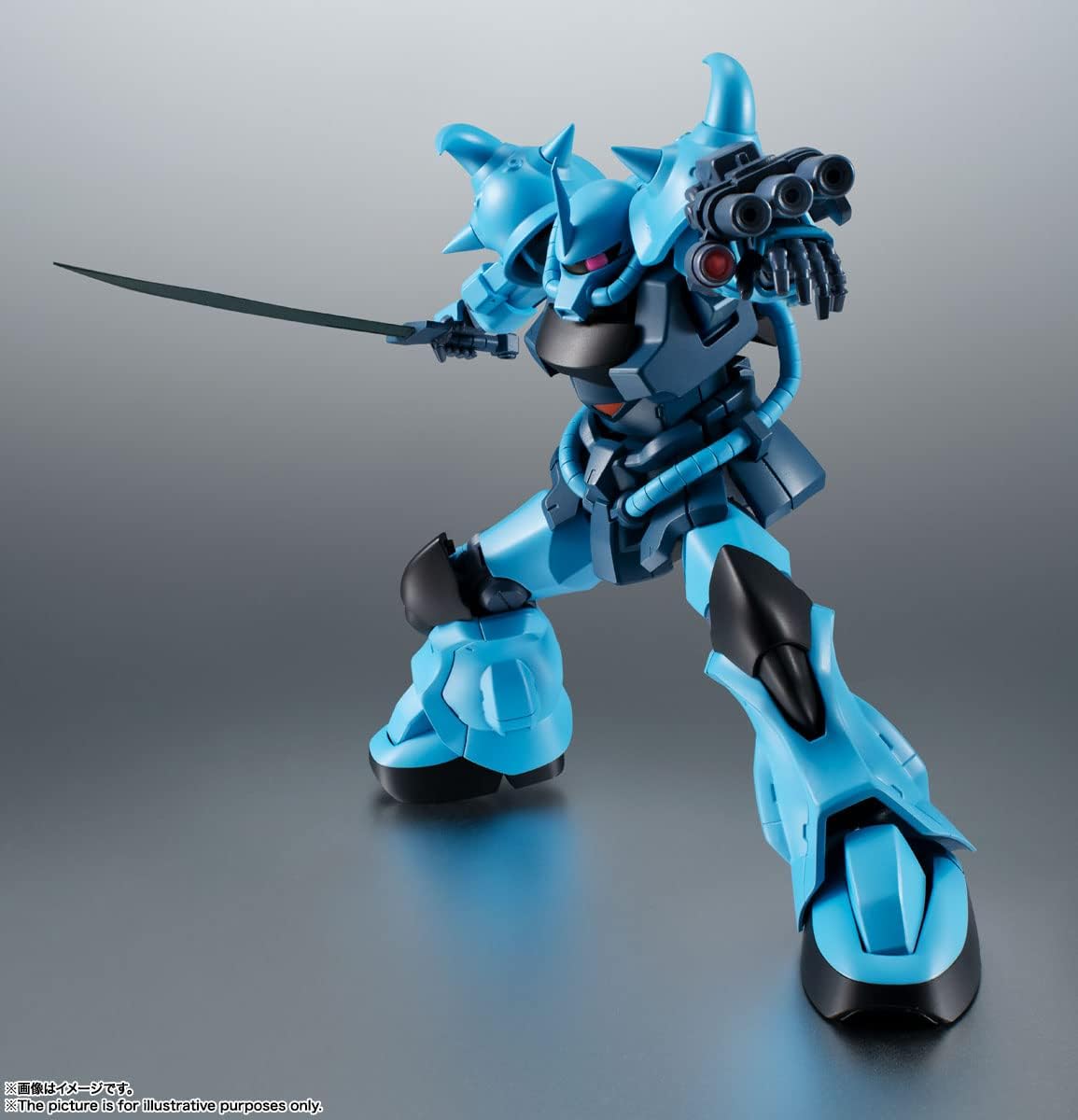 BANDAI SPIRITS BAS63455 ROBOT Spirits Mobile Suit Gundam 08th MS Platoon Side MS MS-07B-3 Gouf Custom Version, A.N.I.M.E. Approx. 4.9 inches (125 mm), PVC & ABS, Painted Action Figure
