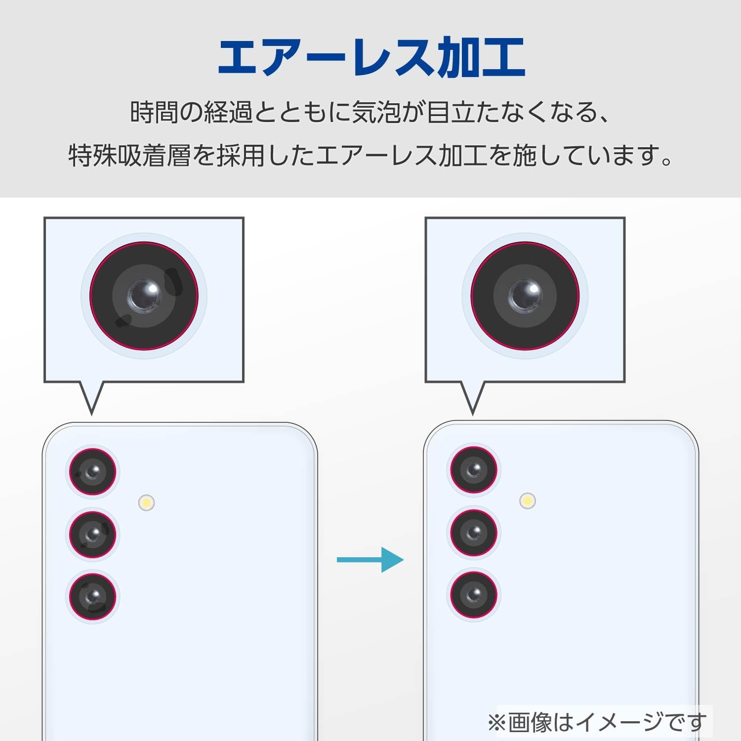 Elecom PM-G251FLLFG Galaxy S25 (SC-51F) Camera Film, Lens Cover, Camera Protection, Gloss, Glare, Anti-Fingerprint, Self Adhesive