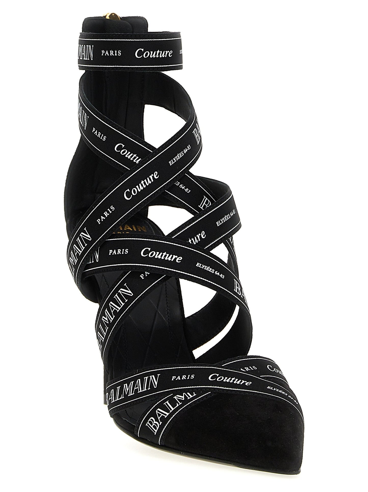 Balmain 'Couture Ribbon Print'ポンプ - Image 3
