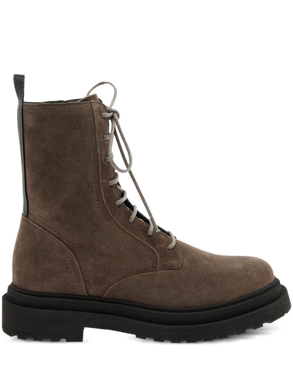 Brunello Cucinelli Suede Combat Boot - Image 3