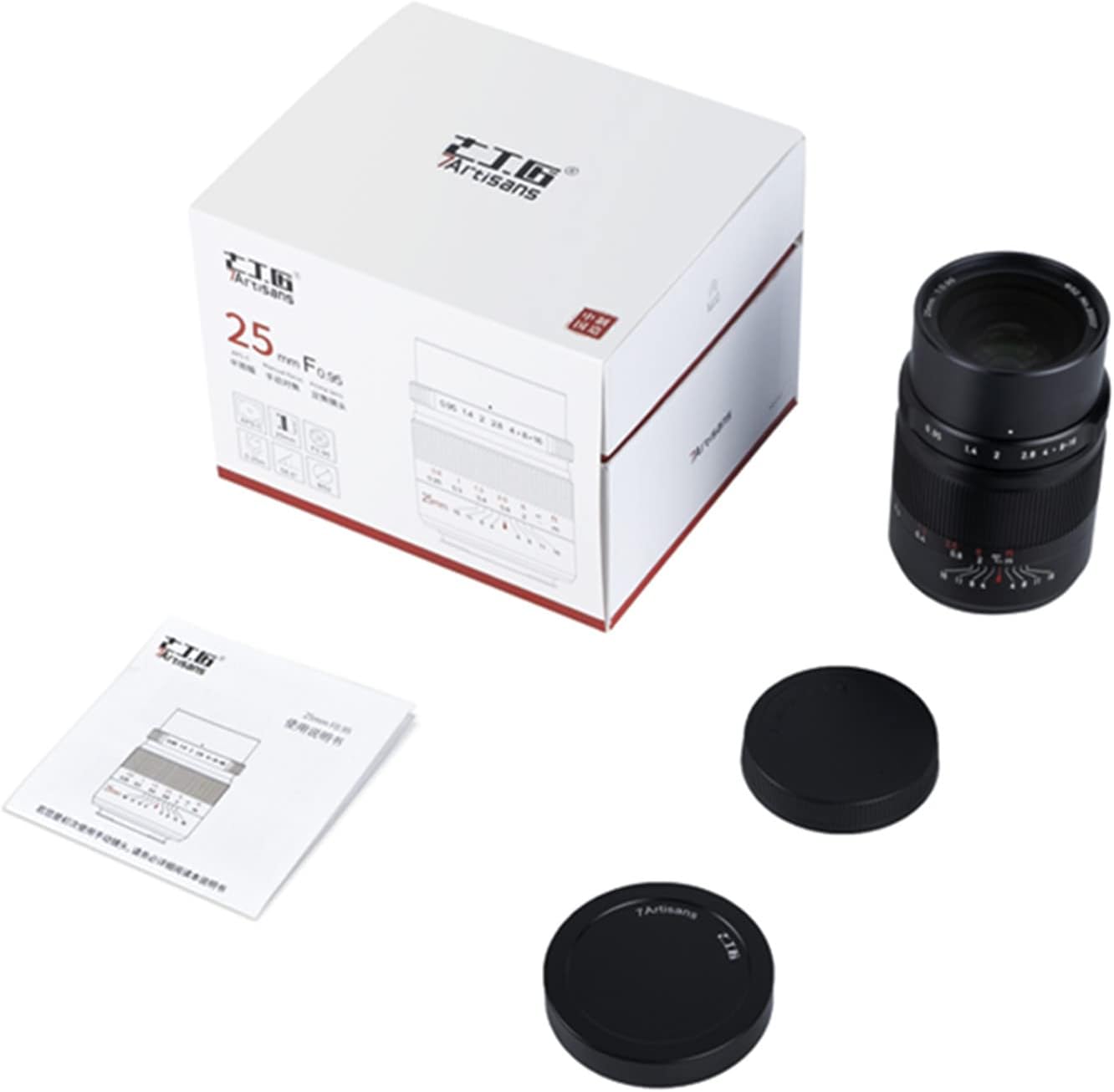 7artisans 25mm F0.95 Camera Replacement Lens APS-C Large Diameter Wide Angle Lens for Canon EOS-M Mount for Eos-M1, Eos-M2, Eos-M3, M5, M6, M10, M100, M50 Cameras