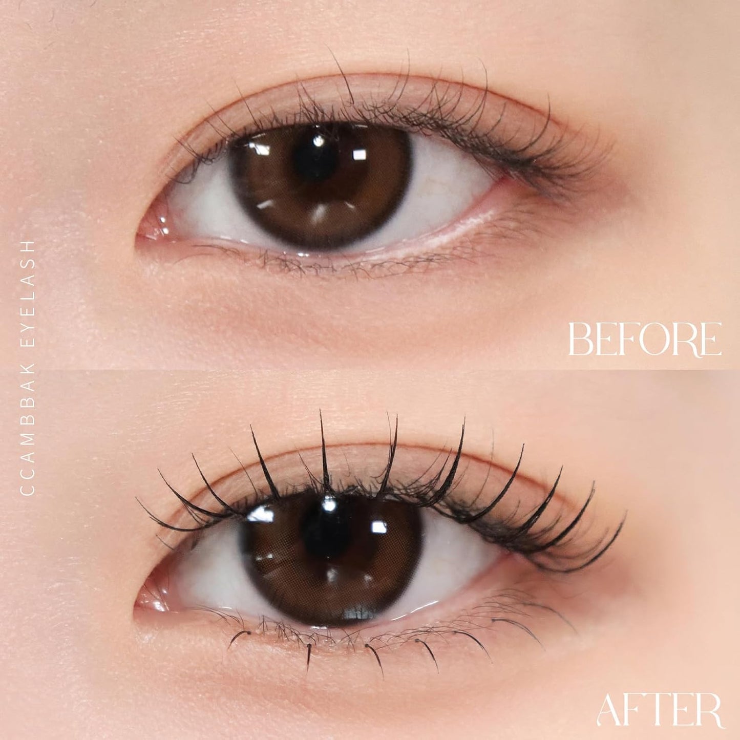 CCAMBBAK Partial False Eyelashes Eyelash Extensions Semi-Permanent Idle Eyelash Type 0.3 - 0.5 inches (8 - 12 mm), Matsueku Self False Eyelashes, Natural, Popular, DIY False Eyelashes (9mm Light