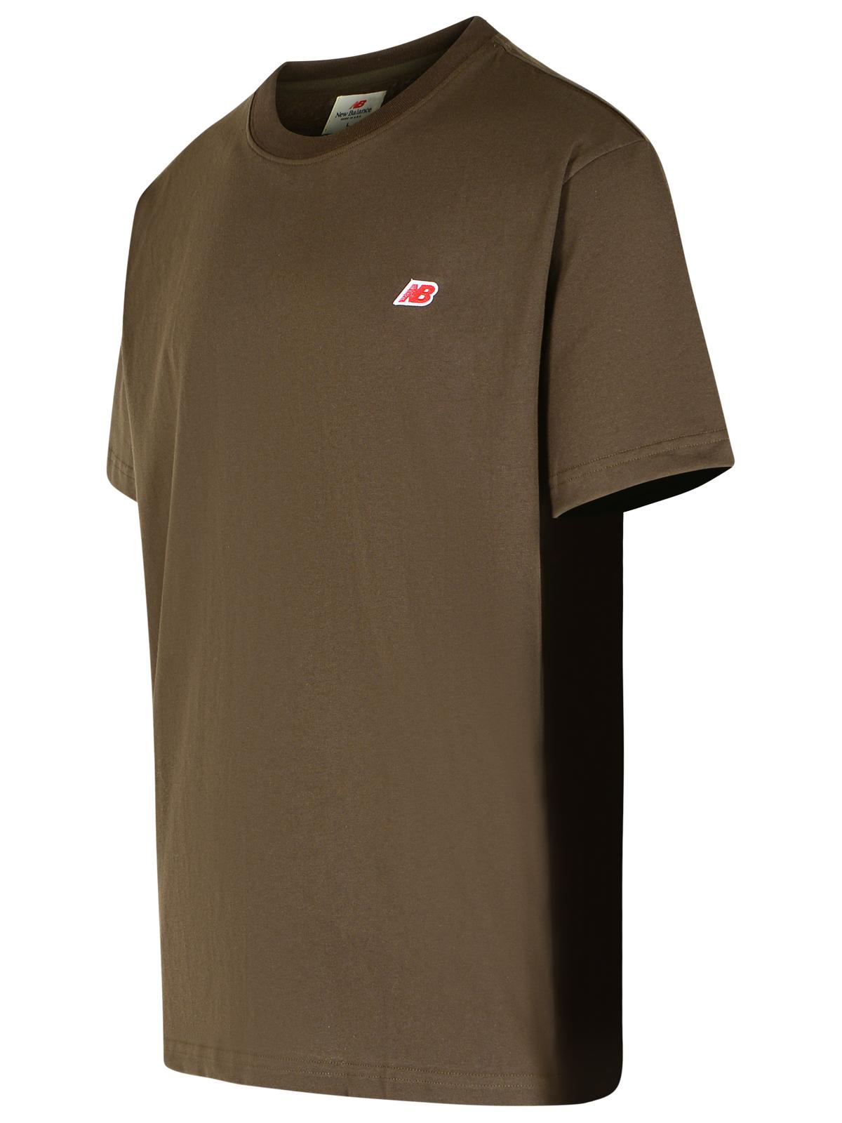 Designer Brand ニューバランスイエローコットンTシャツ - Image 3