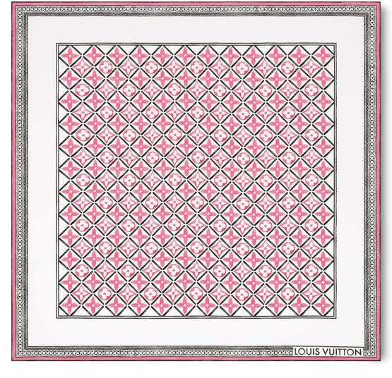 LOUIS VUITTON Monogram Flower Tile Square 90 - Image 3