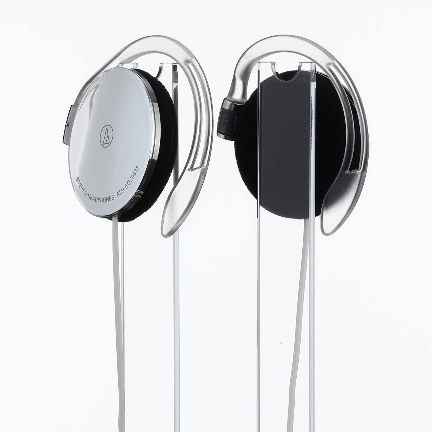 Audio Technica Ear Fit Headphones, Ear Hook Silver ATH-EQ300M SV