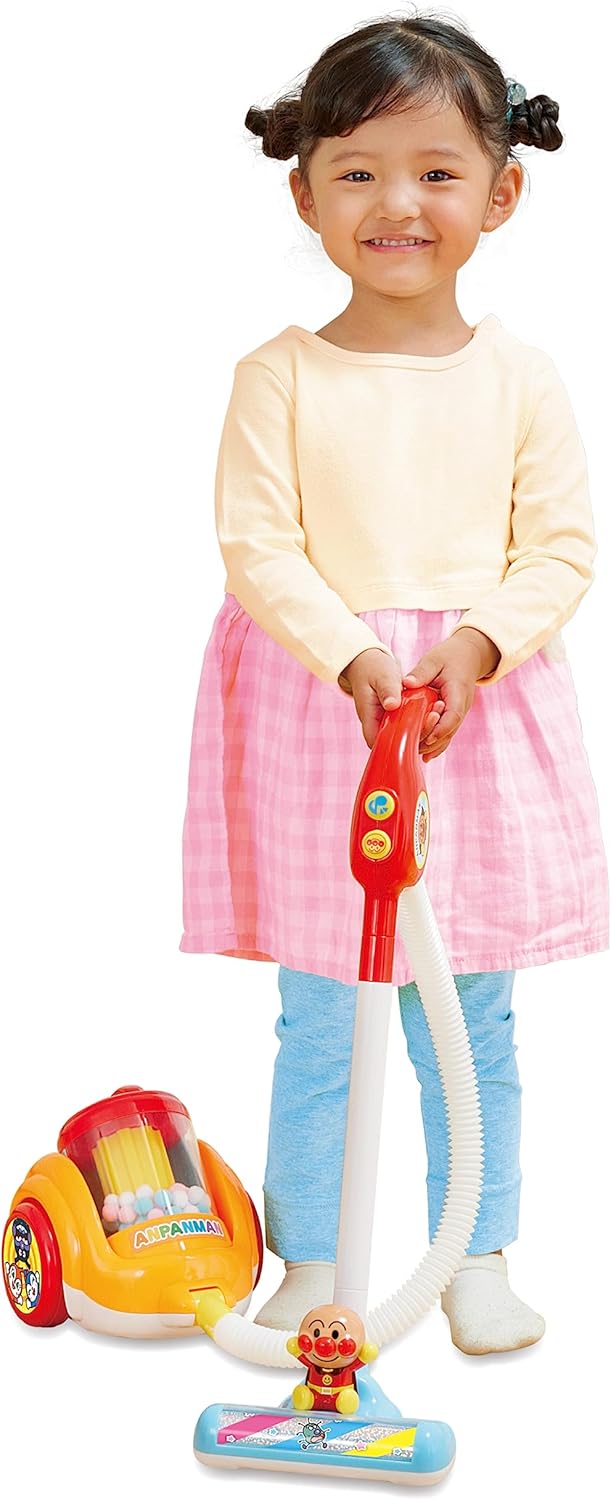 Agatsuma (AGATSUMA) Fun Cleaning with Anpanman! 2-Way Talking Vacuum Cleaner [2023] (Recommended Age: 3 and up)