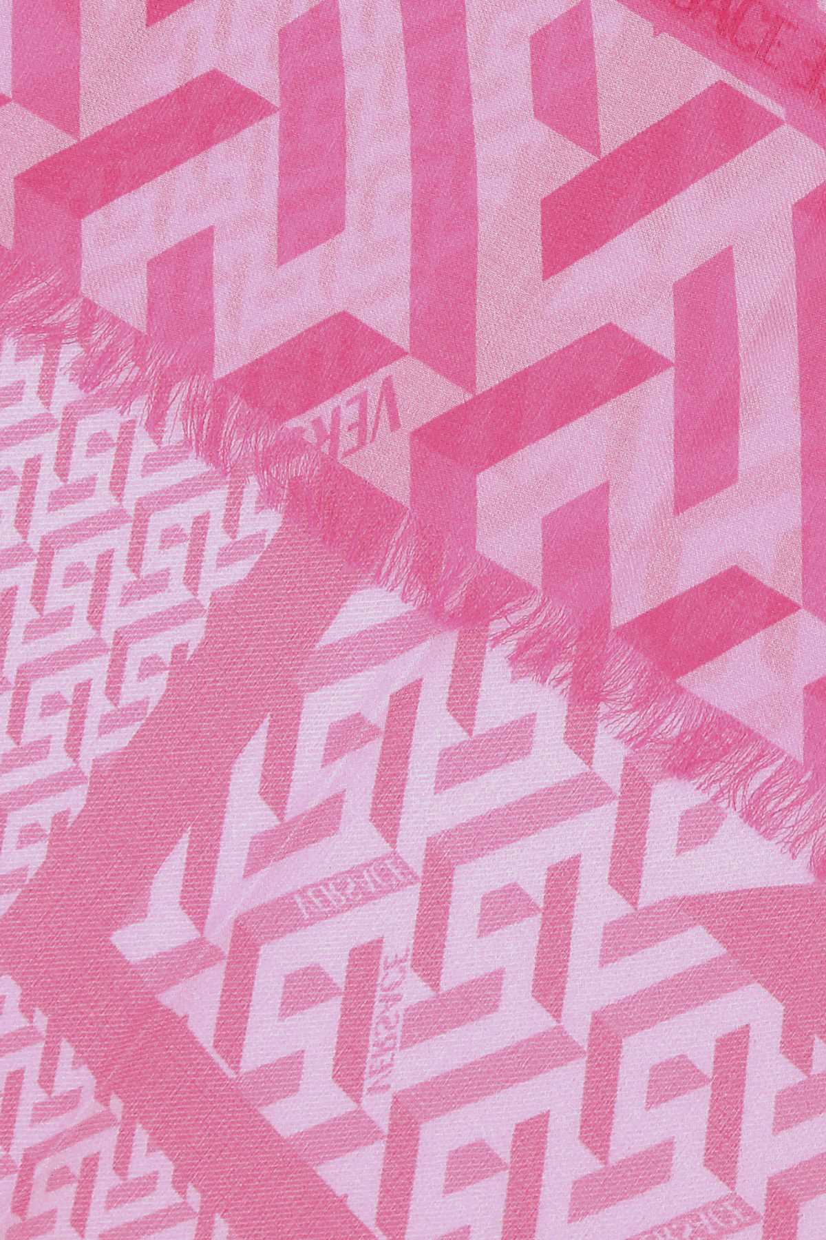 Versace ヴェルサーチ印刷されたモーダルブレンドスカーフ - Image 3