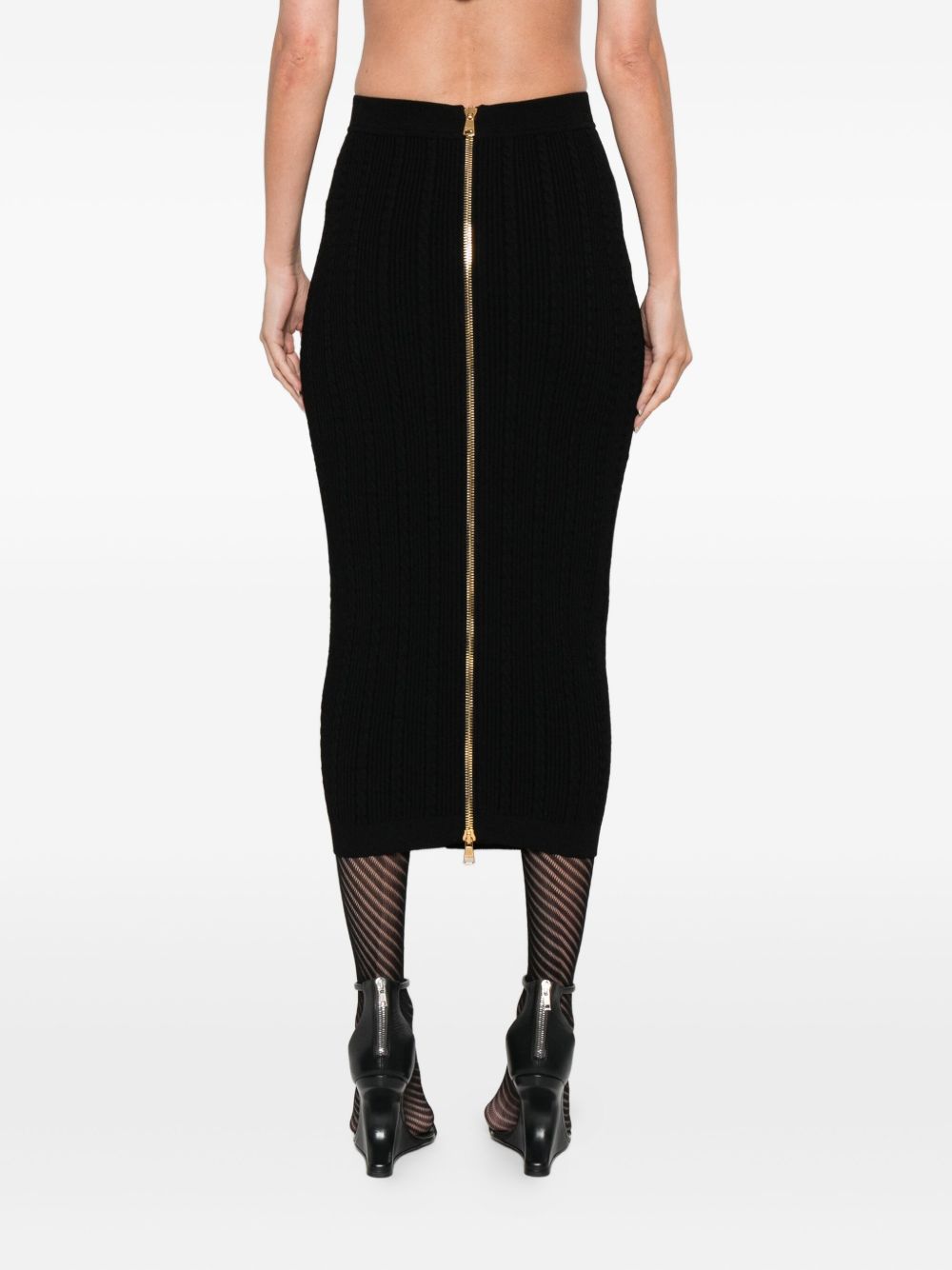 Balmain バルメインボタン付きロングスカート - Image 3