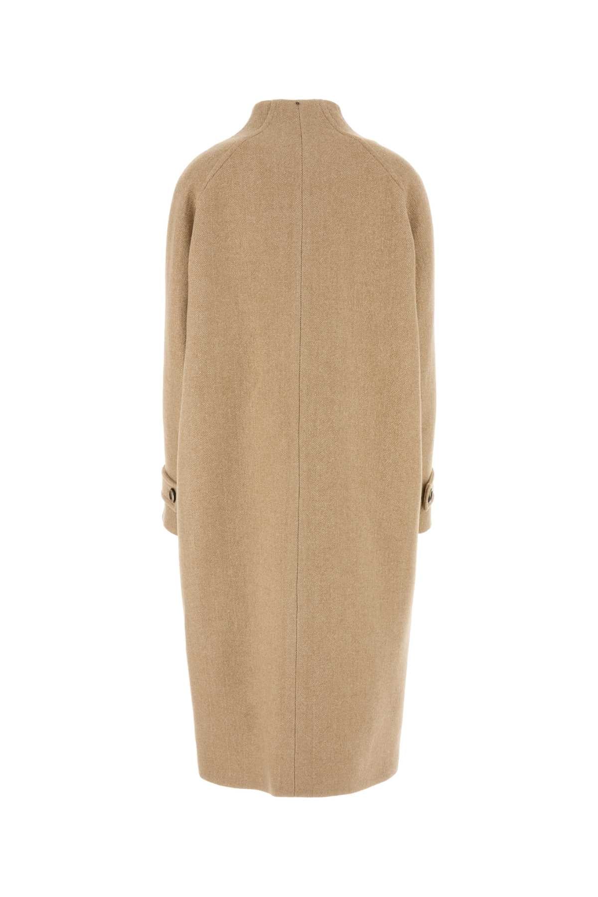 Sportmax SportMax Beige Wool Blend Adatti Coat - Image 3