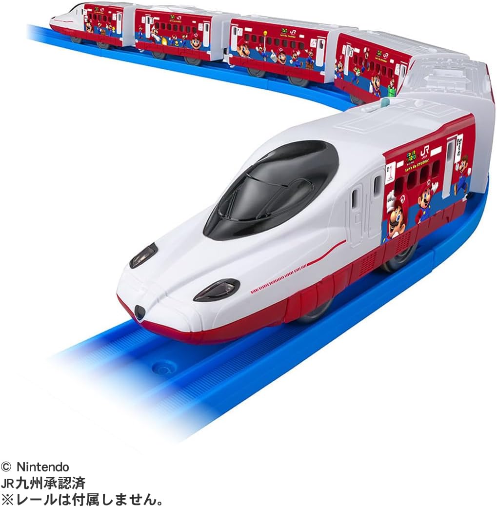 Takara Tomy Plarail JR Kyushu Super Mario Train Nishikyushu Shinkansen Kamome Train, Train Toy, For Ages 3 and Up