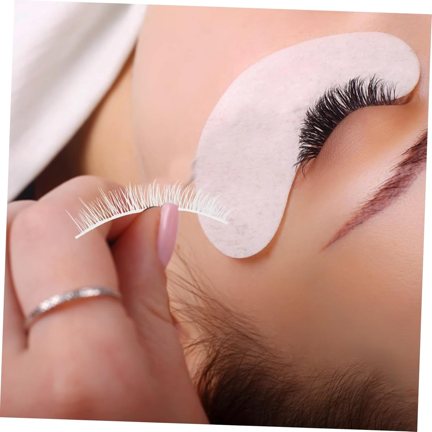 FOMIYES 3 Pairs False Eyelashes, Top Eyelashes, White, Natural Fiber, Actress Eyelashes, Soft, Cosplay Makeup, Home DIY Makeup, Long Lasting, COSPLAY Fancy Dress Ball, Costume Anime, Lifestyle Makeup,