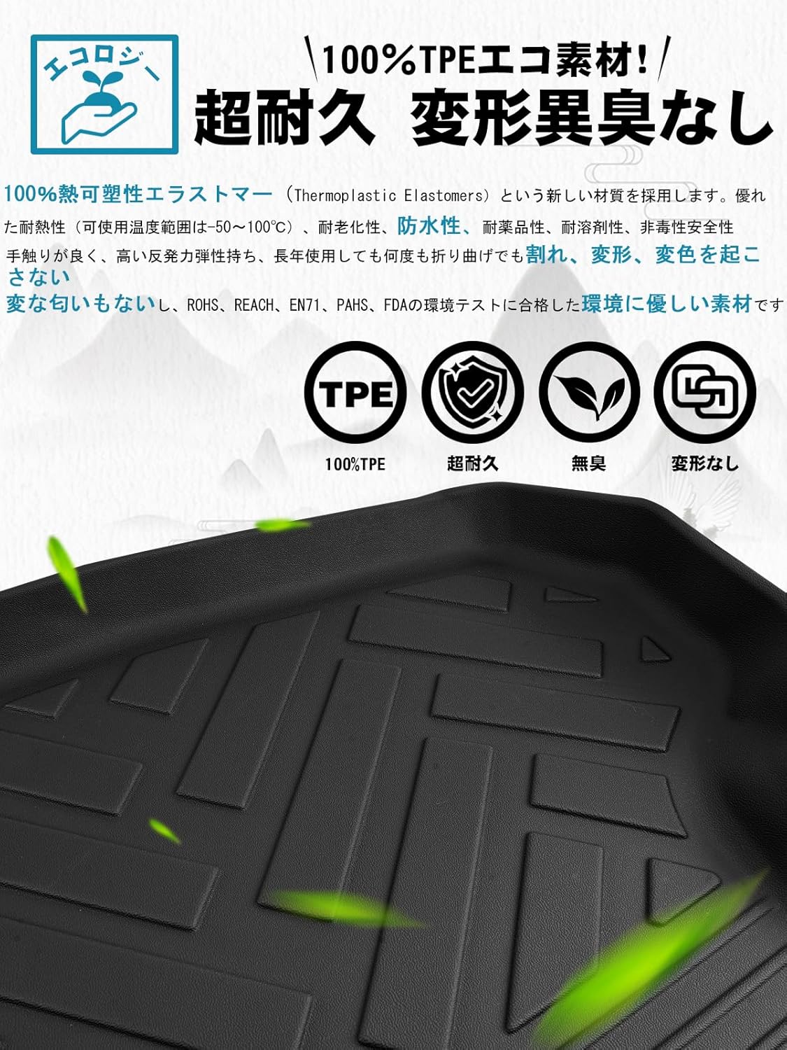 ruiya Folding Luggage Mat for Toyota Prius 60 Series 60 Series Luggage Mat Dedicated New Prius 60 Series Luggage Tray 3D Luggage Mat Waterproof Non Slip TPE Material Stain Resistant Super Durable Easy