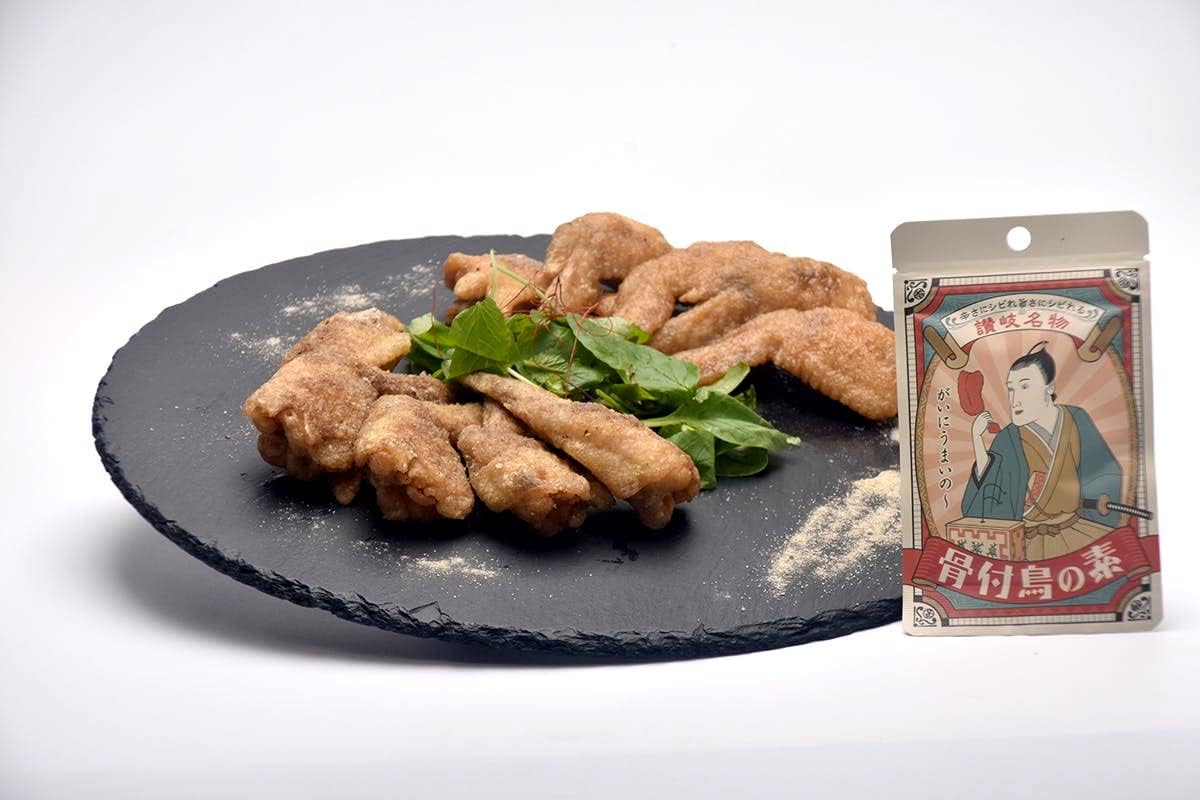 Kagawa Specialty Honetsukidori Seasoning - Just Grill Chicken Thigh Meat with Garlic and Spices, Authentic Snack (5 pieces) Garlic Powder, Spices, Chicken, Garlic Powder, Bone-in Chicken Thigh Meat