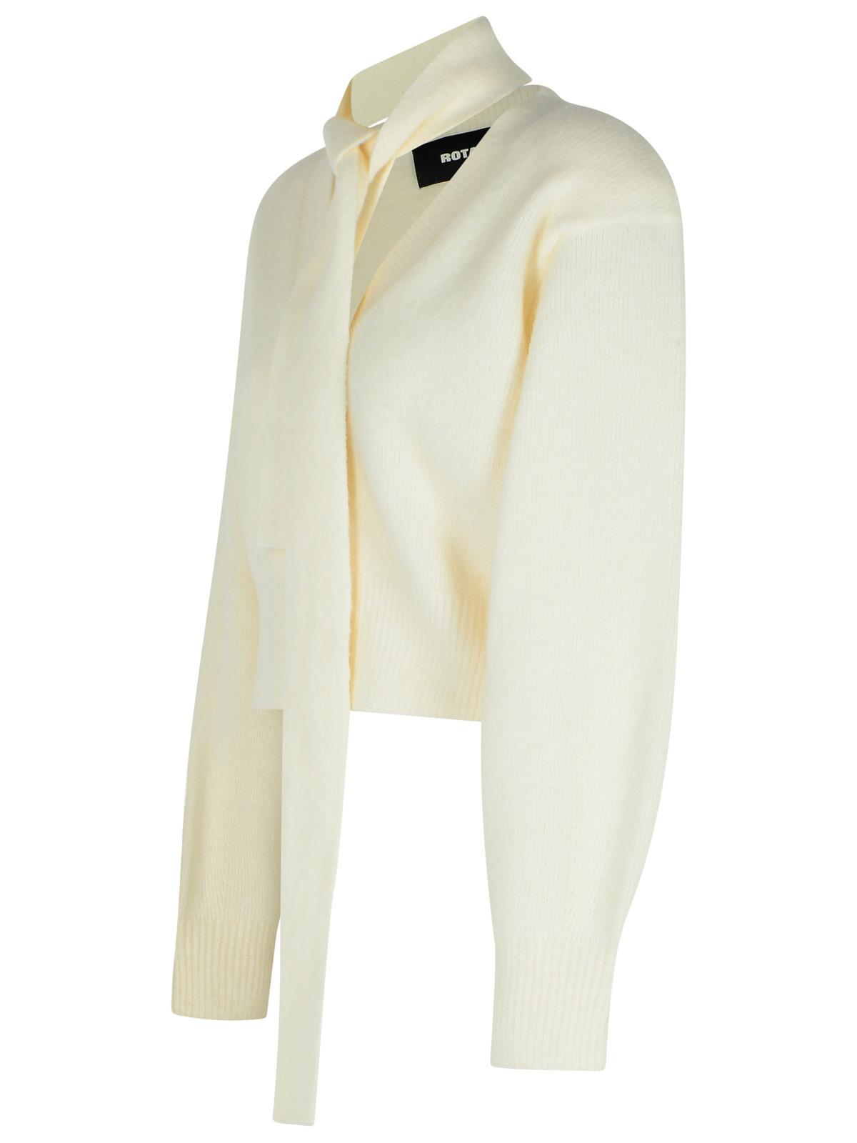 Rotate 「Karolyn」アイボリーアルパカブレンドセーターを回転させます - Image 3