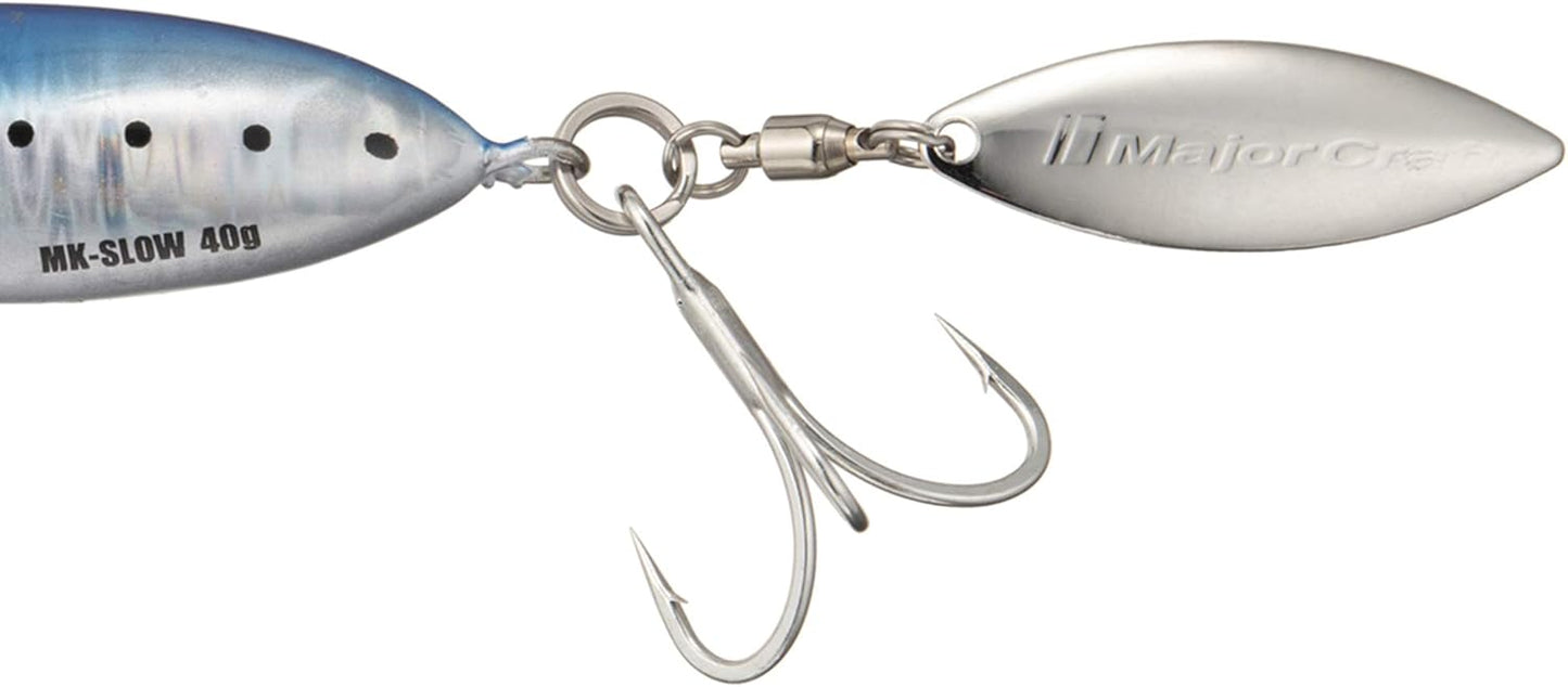 Major Craft Maki Jig Slow, Spinning Metal Jig, 0.7 oz (20 g), 1.1 oz (30 g), 1.4 oz (40 g), 2.1 oz (60 g)