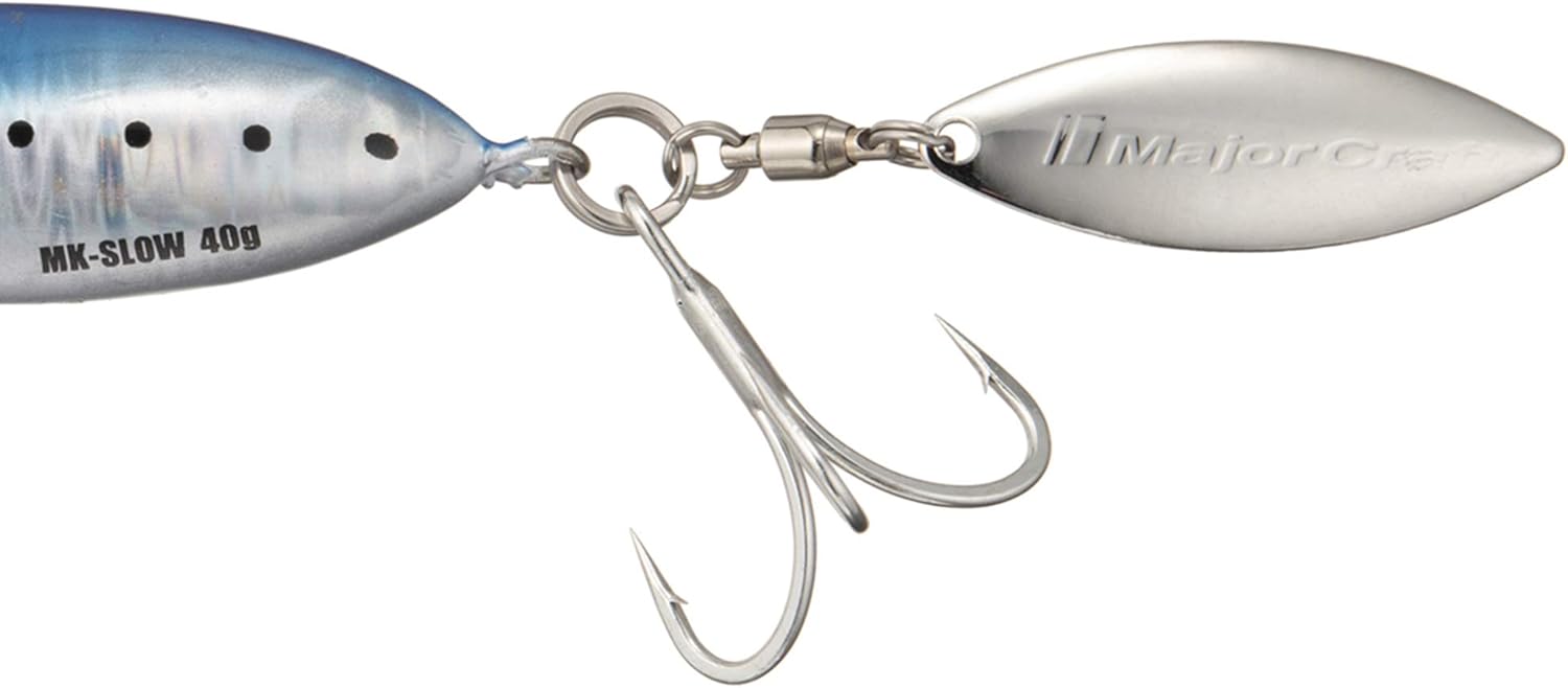 Major Craft Maki Jig Slow, Spinning Metal Jig, 0.7 oz (20 g), 1.1 oz (30 g), 1.4 oz (40 g), 2.1 oz (60 g)