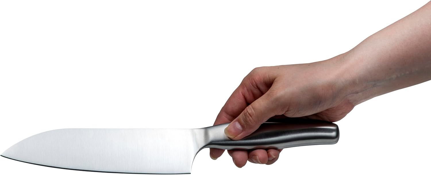 Shimomura Industries KGT-101 Kagatsunaku Santoku Knife, 6.5 inches (165 mm), Dishwasher Safe
