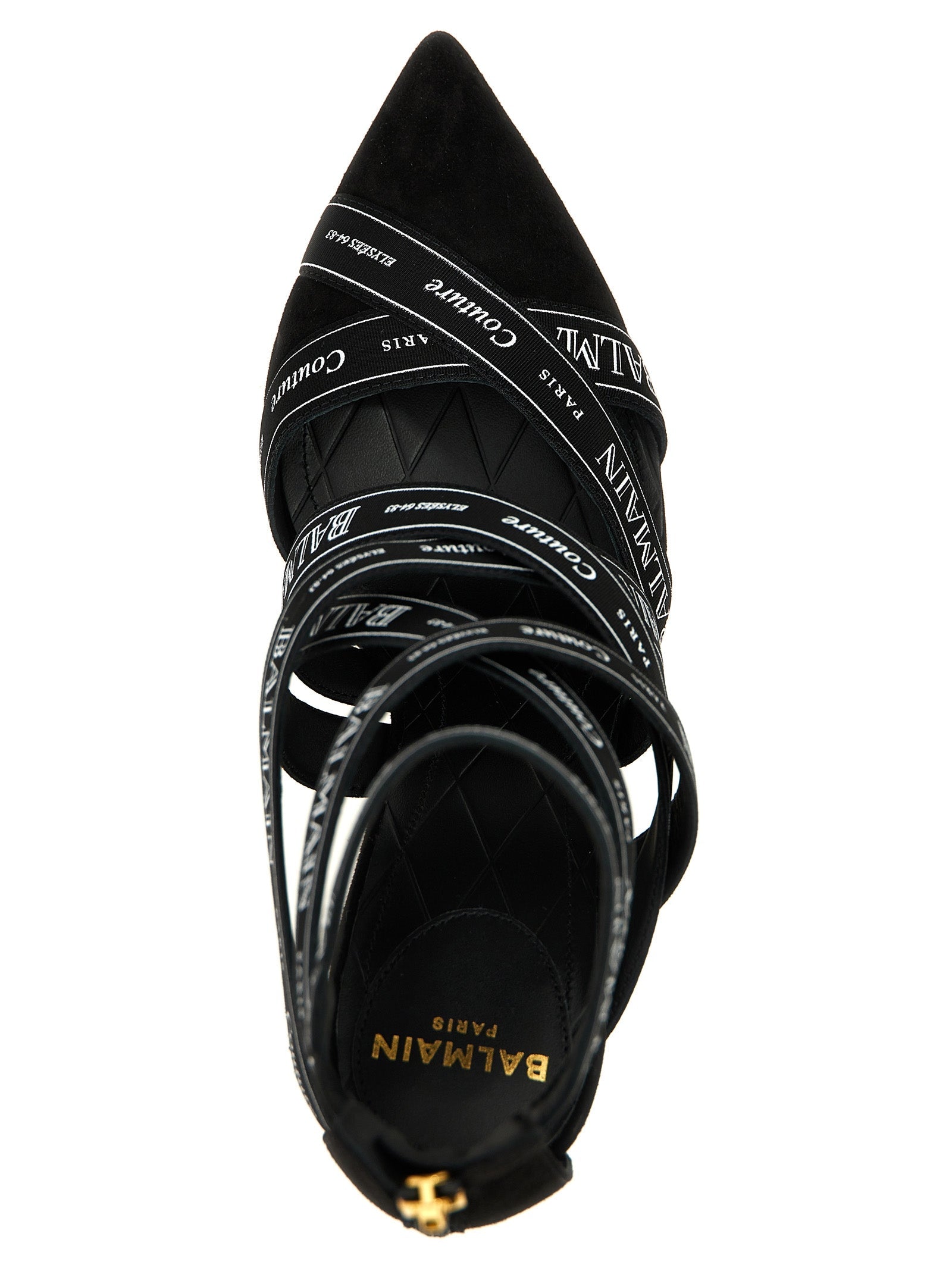 Balmain 'Couture Ribbon Print'ポンプ - Image 3