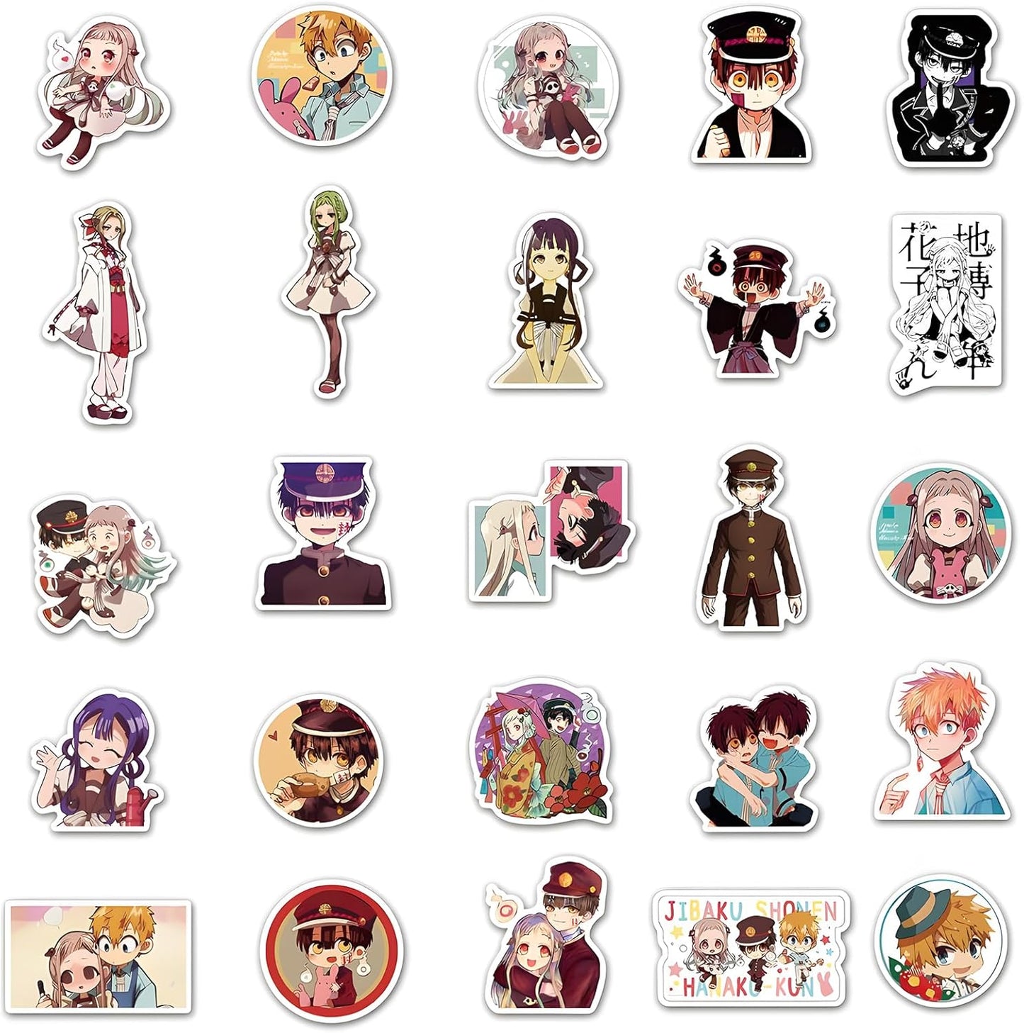 Yahiro Ningyo Hanako-kun Goods, Gift, Waterproof Seal, Suitcase, Picture, DIY Decorations, Letters, Birthday Present, Cute Animation, Stationery, Notebook Tape, Suitable for Cars, Motorcycles, Bicycles, Water Bottles, Helmets, Etc