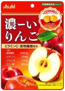 Asahi Group Foods, Dense Strawberry, Apples, Oranges, Bluberries, 4 Types, 1 Bag of Each, 2.9 oz (84 g), Sweets, Candy