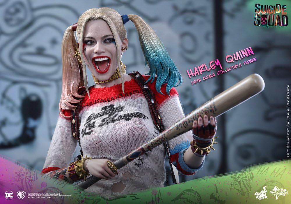 Hot Toys' Movie Masterpiece: Suicide Squad: Harley Quinn 1/6 Scale Plastic Pre - Painted Movable Figure