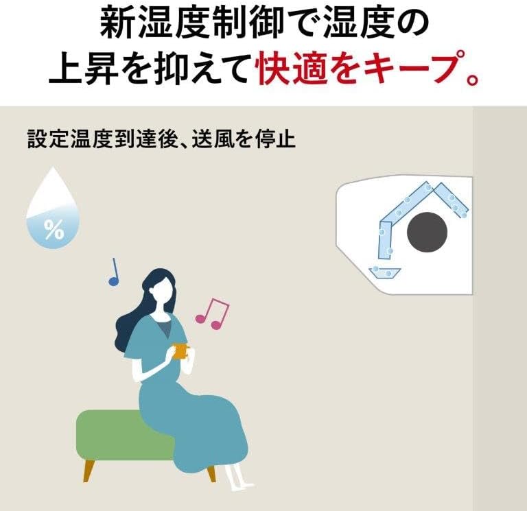 Mitsubishi MSZ-GE2525-W 100V Standard Model Floor Eye, Removable Body, Pure White