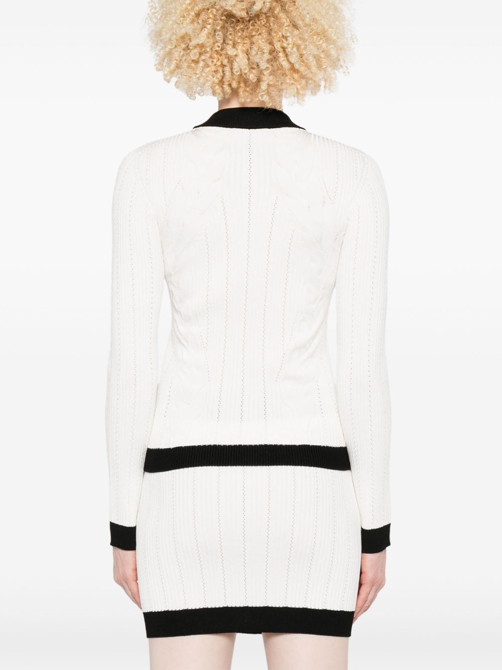 Balmain バルマンはクルーネックカーディガンを編みました - Image 3