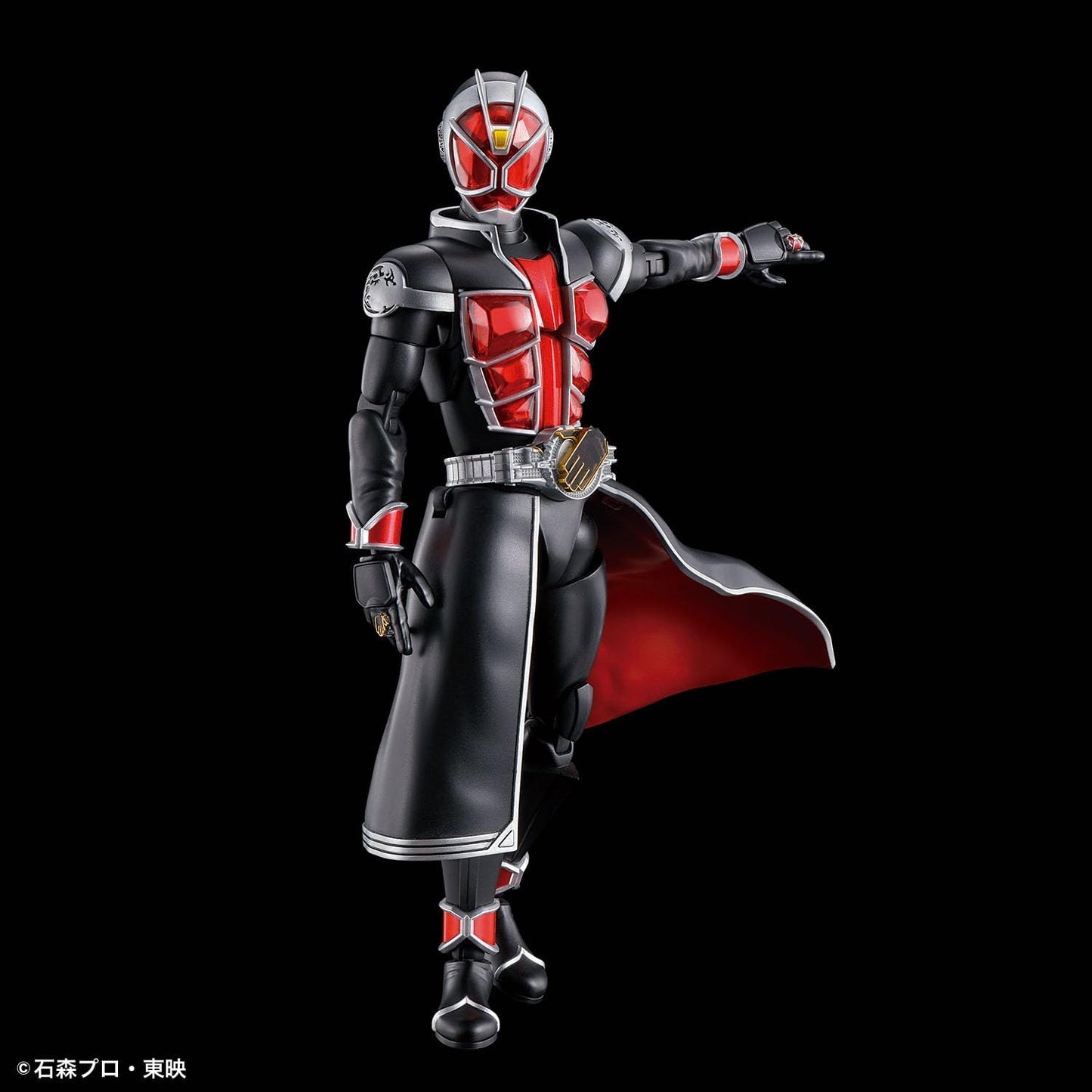 Bandai Spirits 2621758 Figure-rise Standard, Kamen Rider Wizard, Flame Style, Color Coded Plastic Model