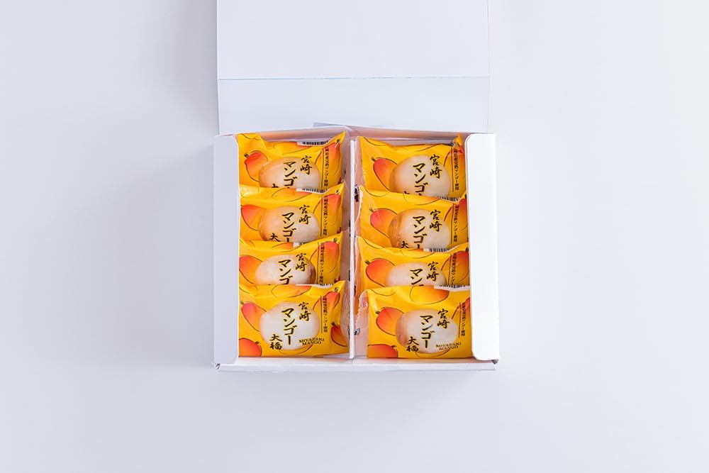 Miyazaki Mango Daifuku Set, Pack of 8