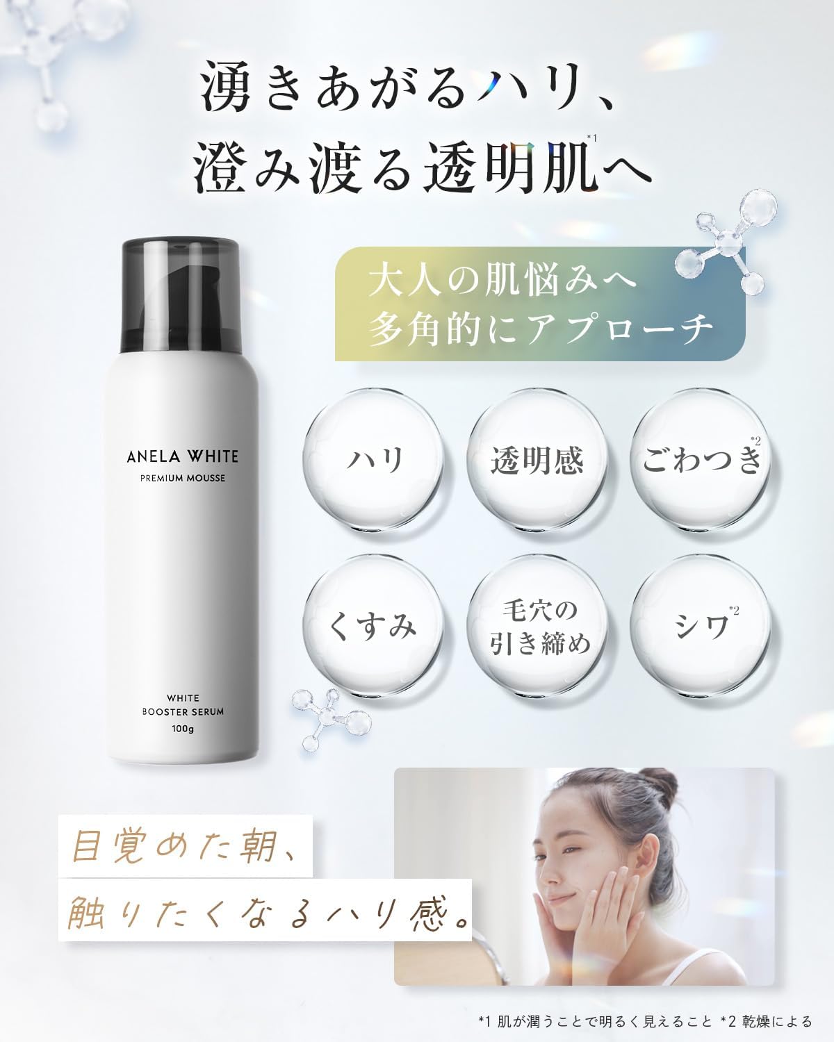 Anella White Serum Retinol Vitamin C Niacinamide (White Carbonate Serum That Reaches Deep In Pores)