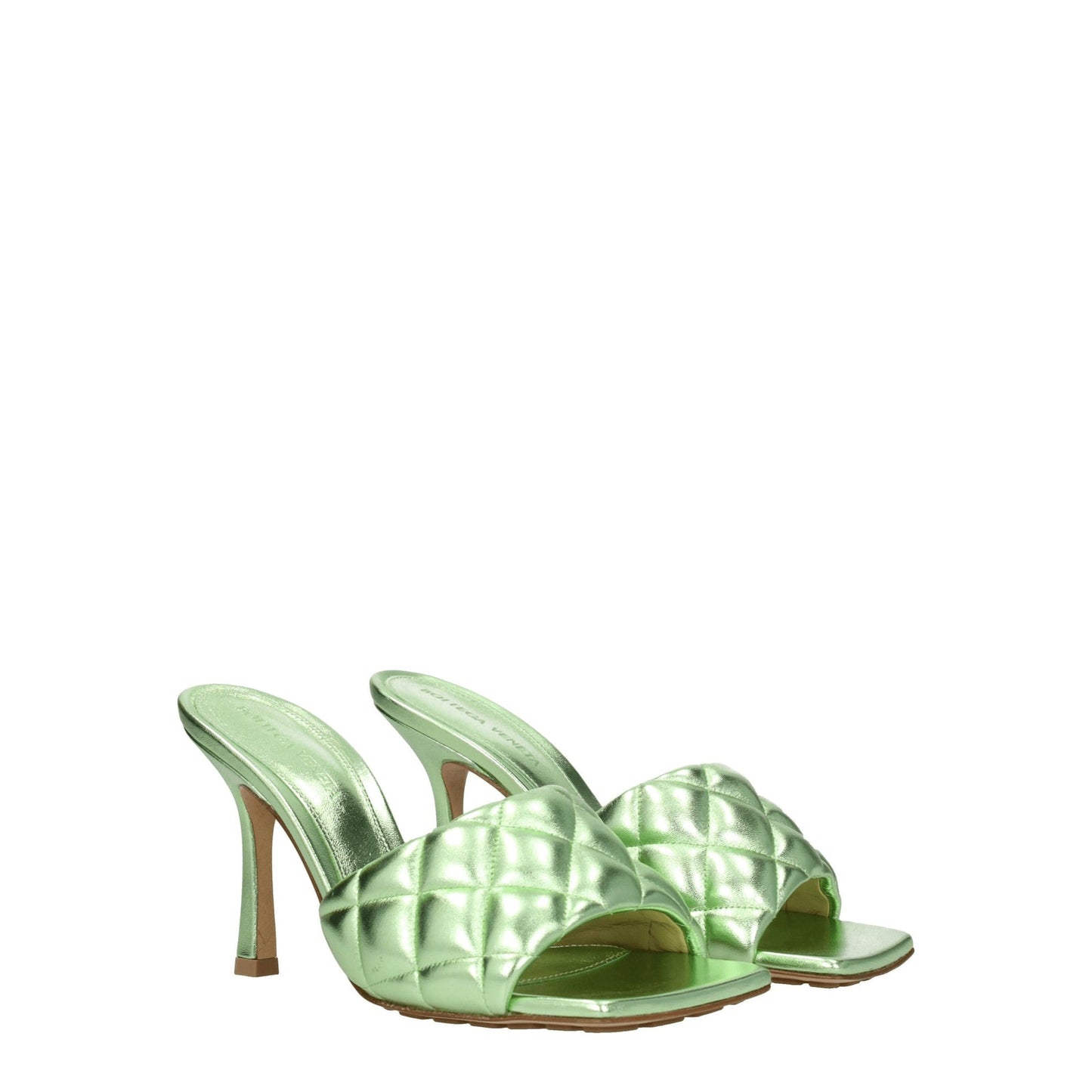 Bottega Veneta Sandals Women Leather Green/Pistachio - Image 3