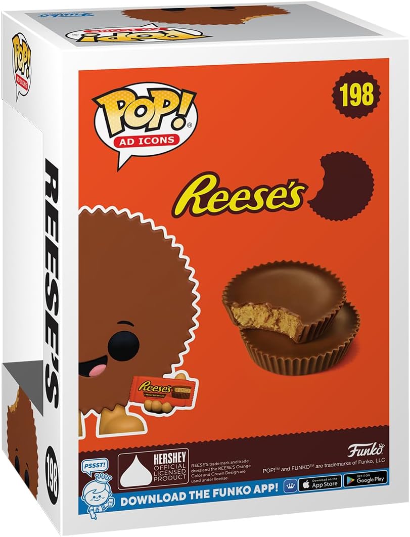 Funko POP! Iconos de la publicidad: taza de Reese's Cup - (Paquete) - Paquete de caramelos - Figura de vinilo coleccionable - Idea de regalo - Mercancía oficial - para niños y adultos - Fans de Iconos