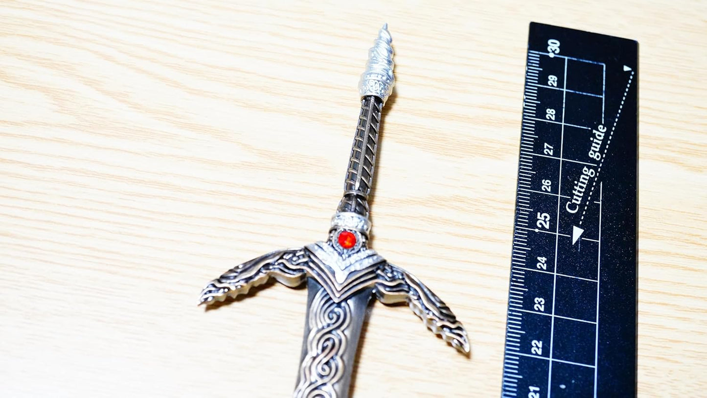 11.8 inches (30 cm) God Hunting Sword, Gold, Elden Ring, Mini Weapon, Sword, Bow, Arrow, Shield, Sword, Accessory, Keychain, Figure, Doll, Display, Decoration, Anime, Game, Alloy, Toy, Metal