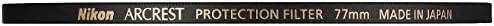 Nikon Arcrest Protection Filter, High Performance Genuine Lens Protection Filter
