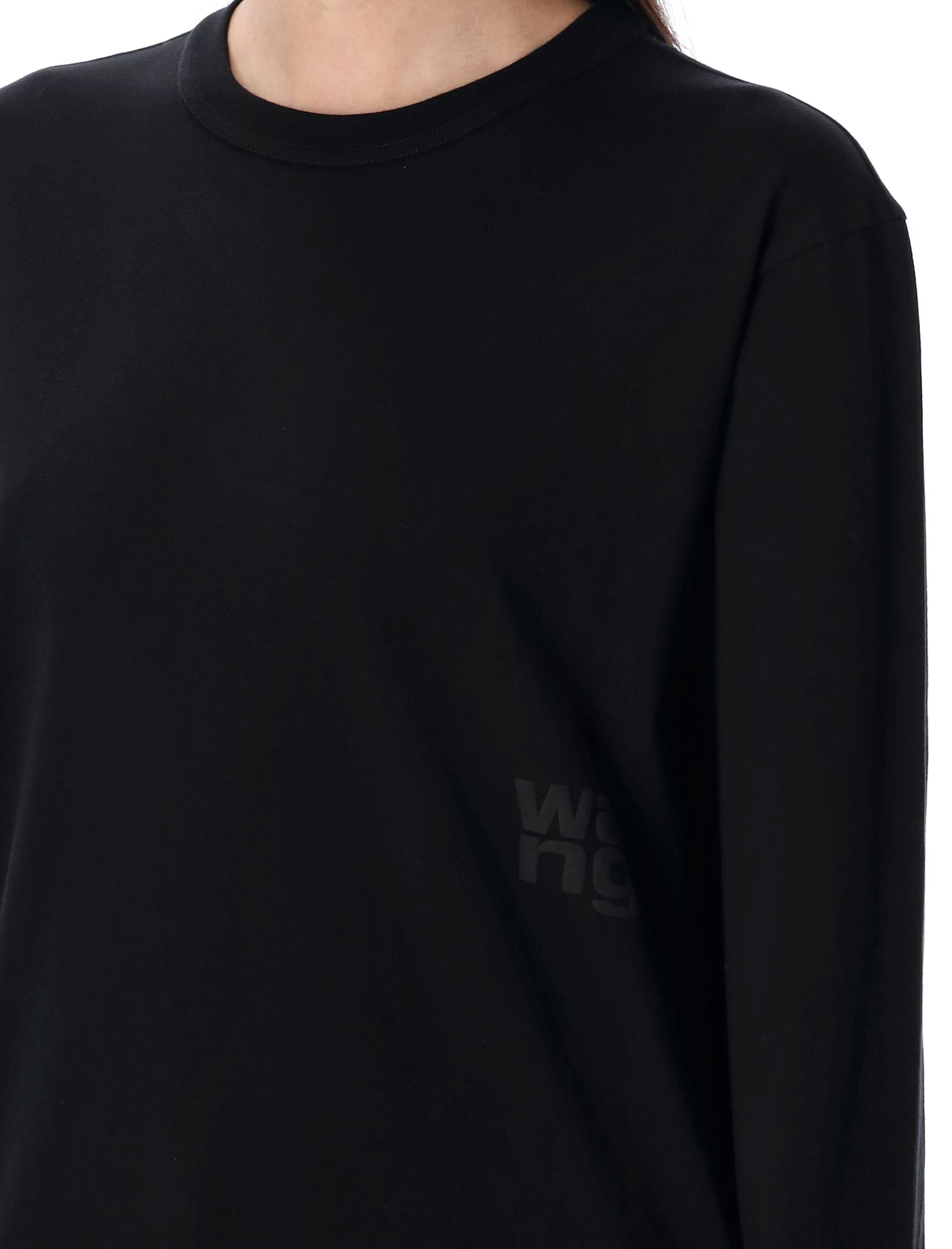 T By Alexander Wang Tによるt By Alexander Wang Tシャツとポロスブラック - Image 3