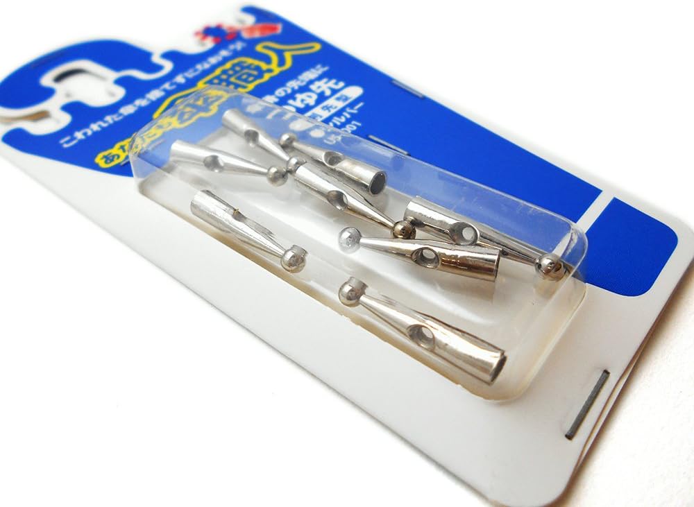 Waki Sangyo You Too Umbrella Artisan Tsuyu Tip Repair Umbrella Ribs, Strong Wind, 8 Pieces, Silver US-001