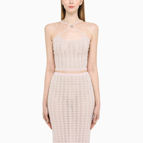 Alessandra Rich アレッサンドラリッチグレーのビスコースドレス - Image 3