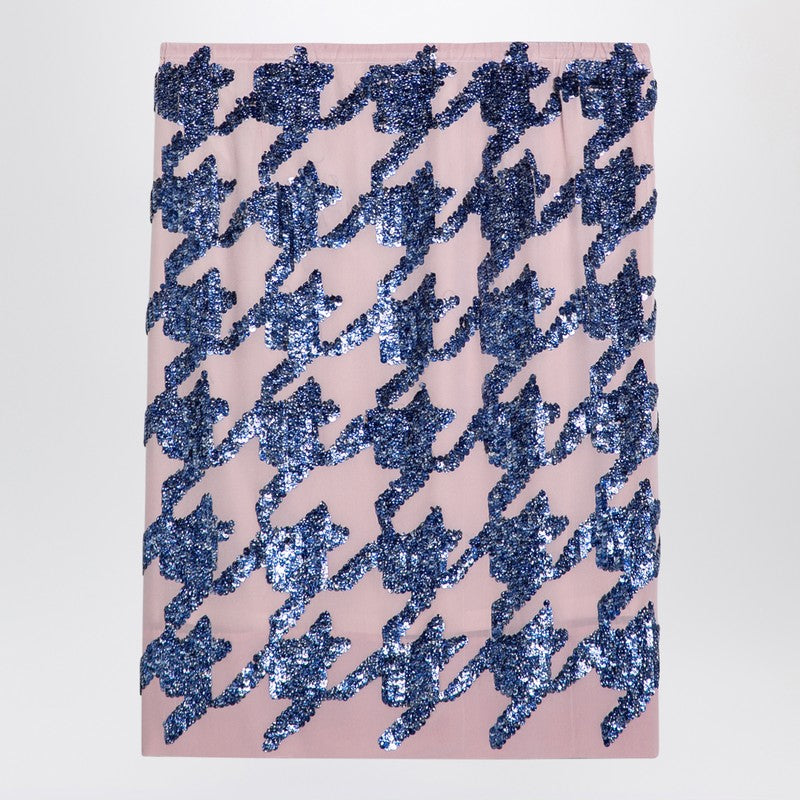 Monot Dries Van Notenピンクシルクスパンコールスカート - Image 3