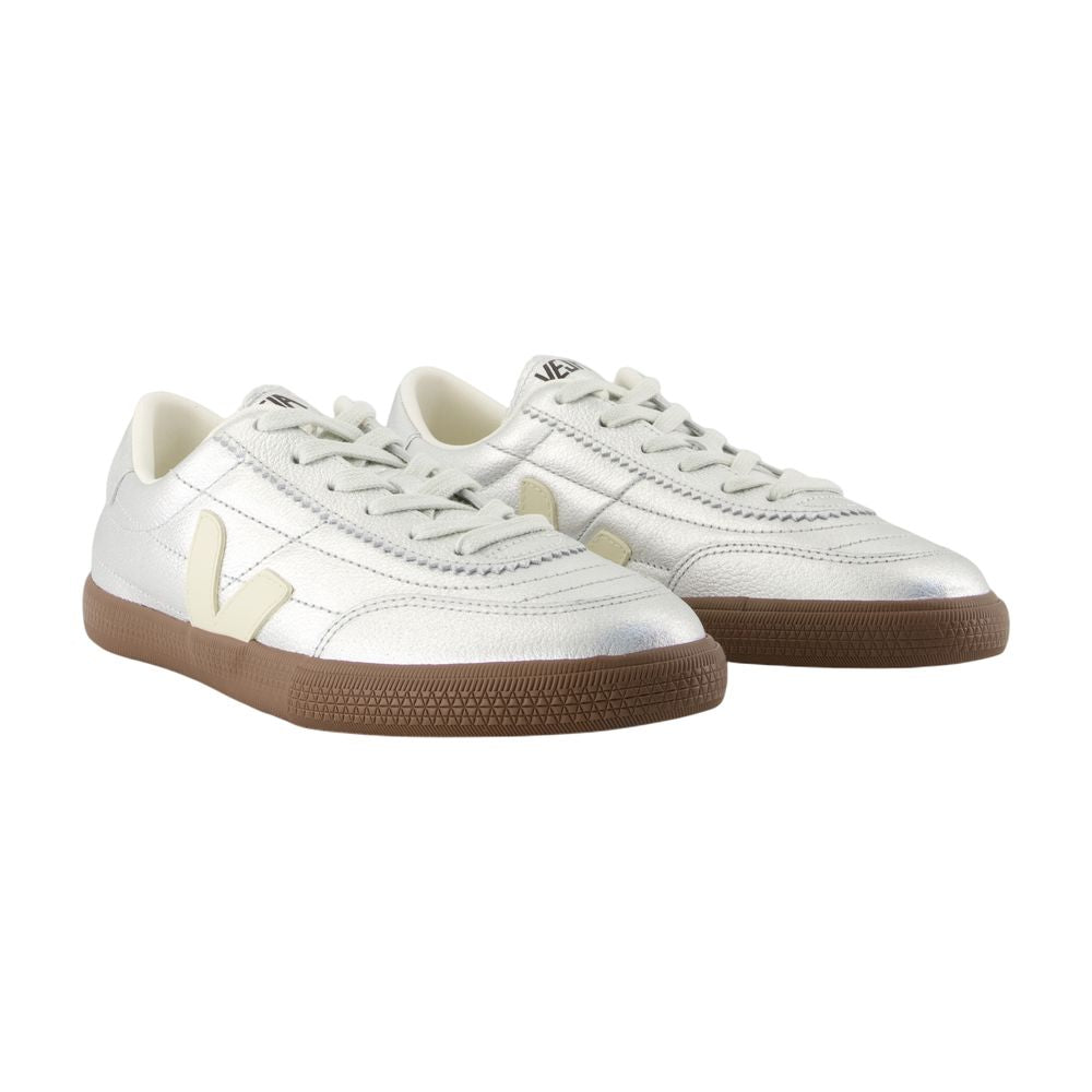 Veja PanenkaスニーカーVeja Leather Silver - Image 3