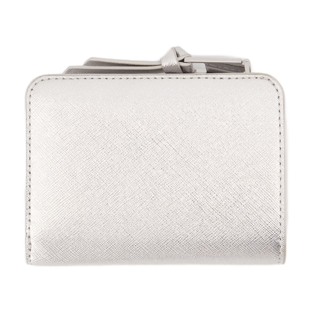 Marc ミニコンパクトウォレットマークジェイコブスレザーシルバー - Image 3