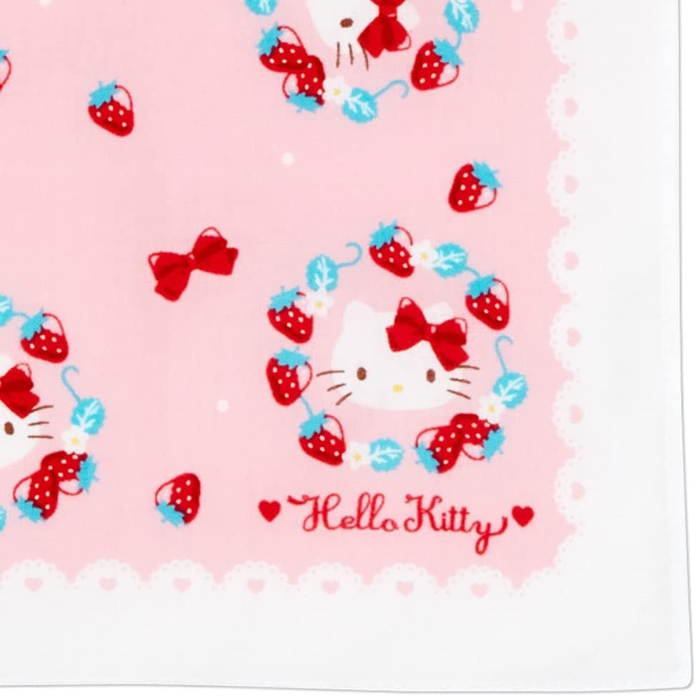 Sanrio 381306 Hello Kitty Handkerchief (Strawberry)