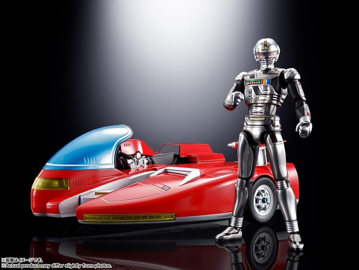TAMASHII NATIONS Super Alloy Space Sheriff Gavan & Cybarian, Approximately 100mm & 140mm (3.9 & 5.5 inches), Die-cast & ABS Pre-painted Action Figure