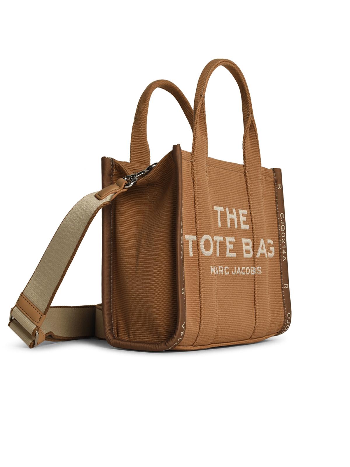 Marc Marc Jacobs（） 'Small Tote'茶色の綿袋 - Image 3