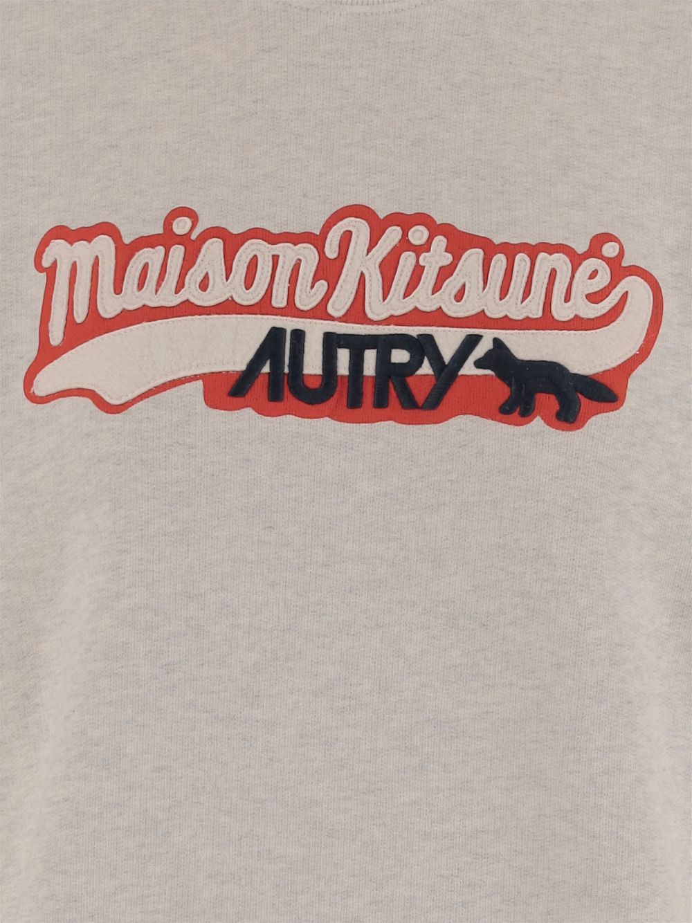 Maison Autry X Maison Kitsuneロゴコットンスウェットシャツ - Image 3