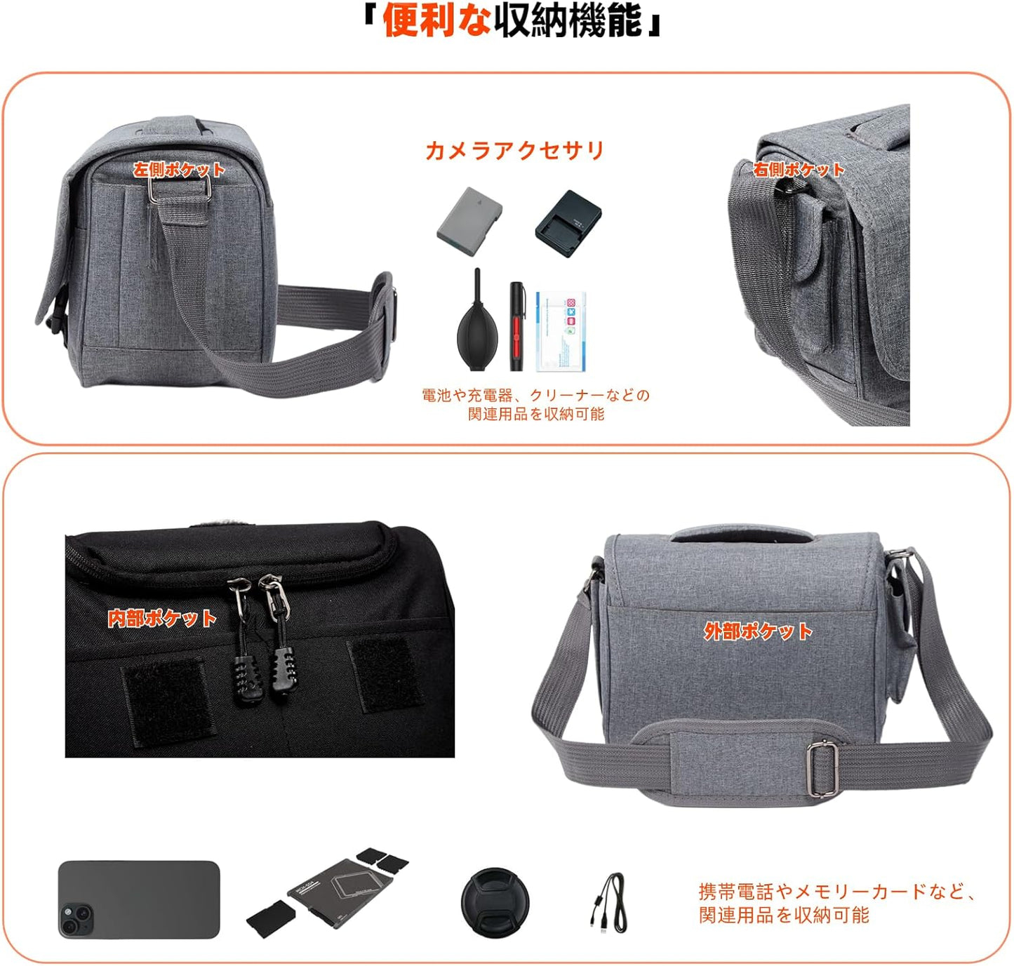 Nikon Camera Bag Camera Case for DSLR D7500 D7100 D3200 D5600 D90 Shoulder Photo Nikon Z5 Z50 Z30 (Nikon and Brand Camera Universal), Dark gray, S