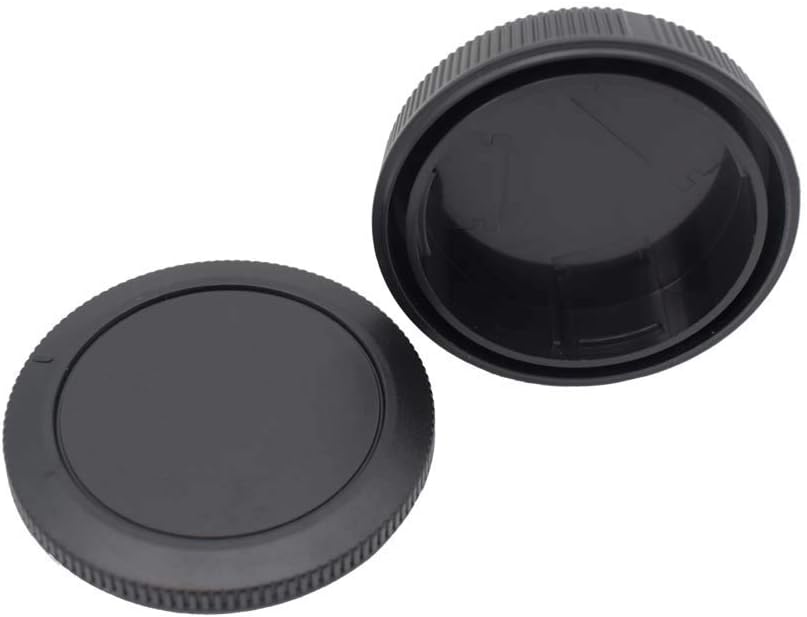 Body Cap & Rear Lens Cap Cover for Canon EOS R6 EOS R5 EOS R EOS RP EOS R3 EOS R7 EOS R10 EOS R6 Mark ii More Canon RF Mount and Lens Accessories with Hot Shoe Cover
